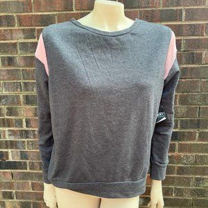 NWT pro player womens sweatshirt with cross back sheet/sheer pink size M